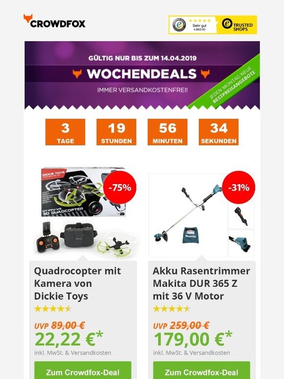 [Deals der Woche - bis zu 75%] 🦊Letzte Chance - alle Deals enden heute!
