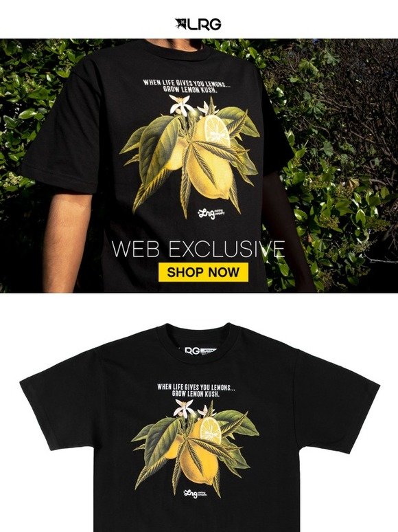 lrg lemon kush tee