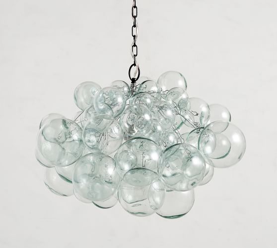 bubble chandelier pottery barn