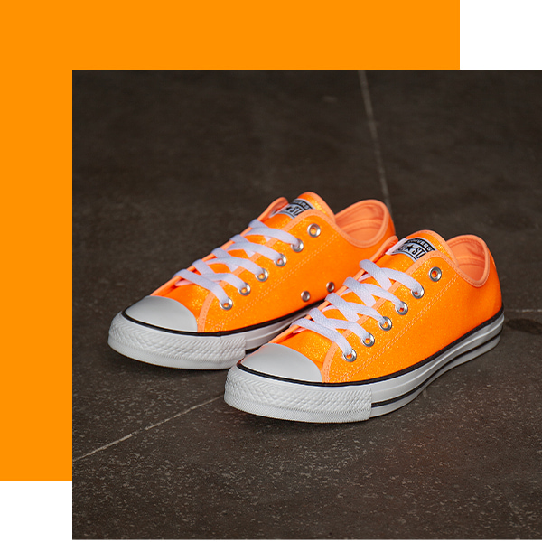 orange glitter converse