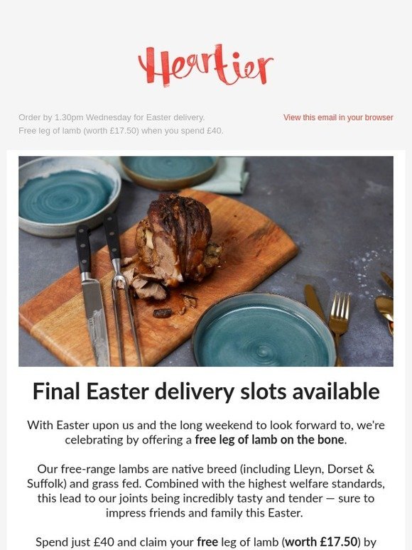 Last chance to get your Easter order