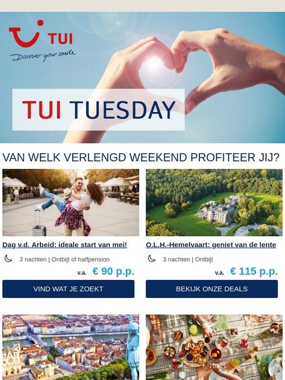 De verlengde weekends komen eraan, mis ze niet!