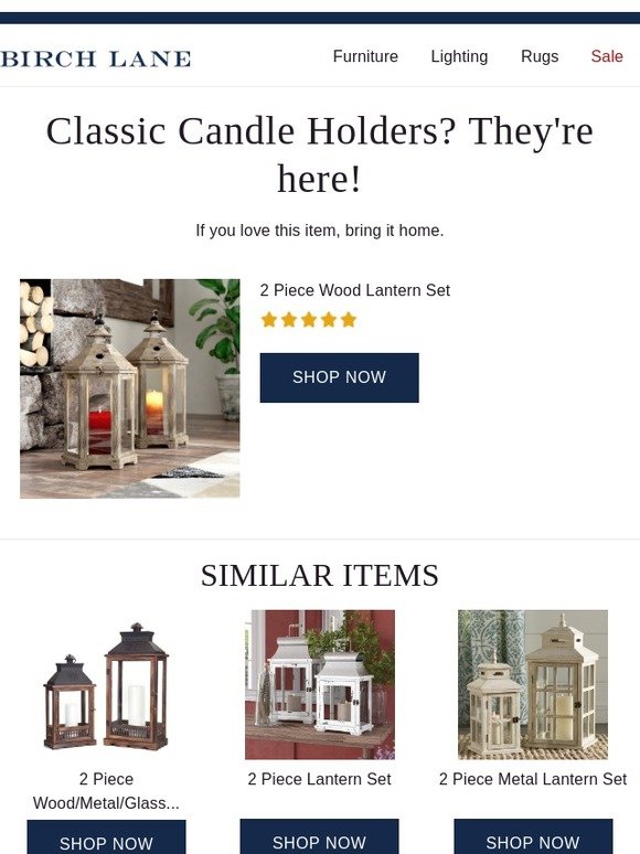 Birch Lane Candle Holders you'll love! Milled