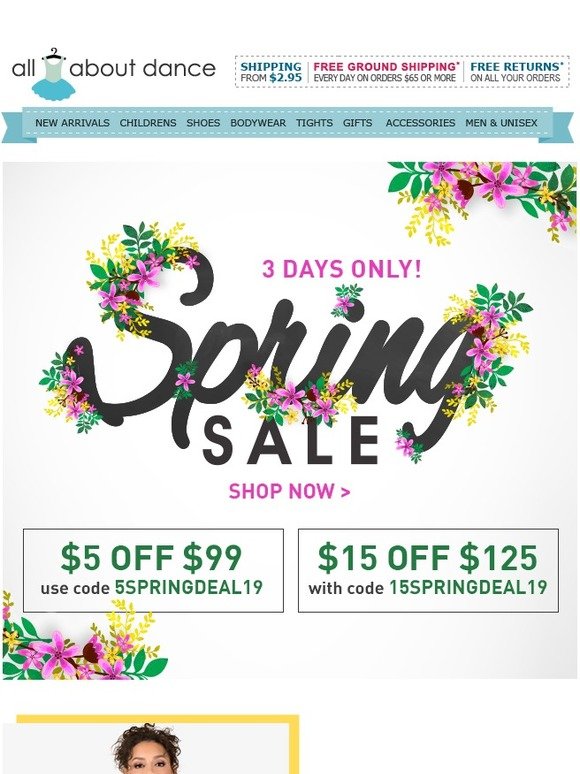 Spring Dance Deals! Choose Your Coupon, Inside