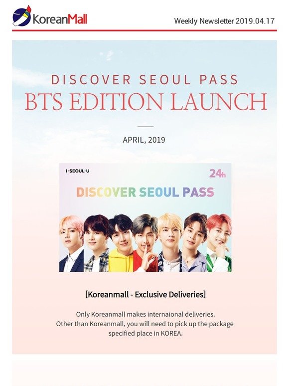 Discover Seoul Pass BTS Edition - Exclusive Deliveries by Koreanmall!