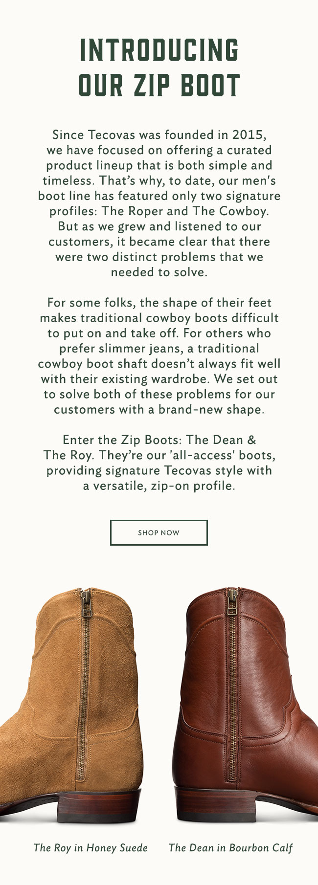 tecovas zipper boots