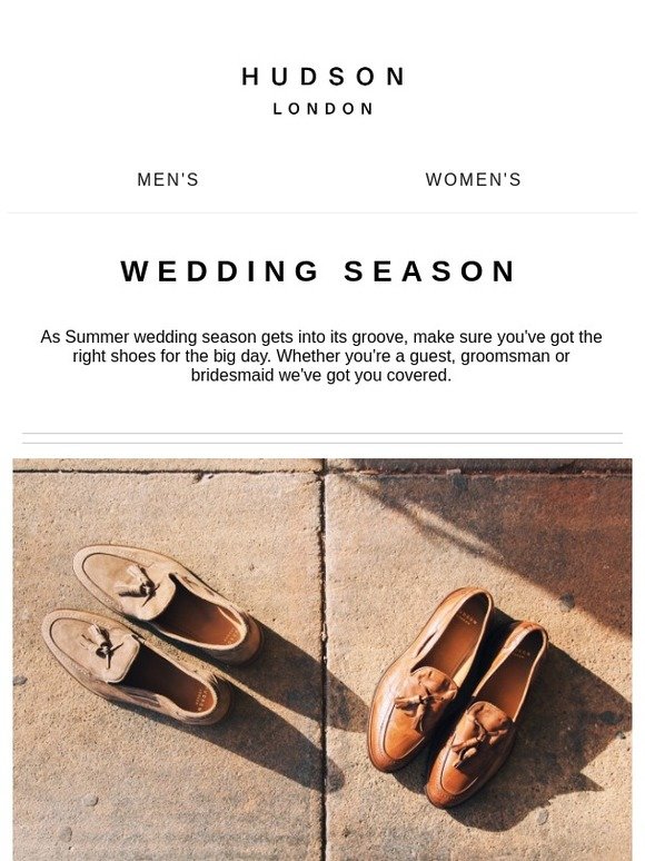 Hudson Shoes Summer Wedding Styles for Men & Women Milled