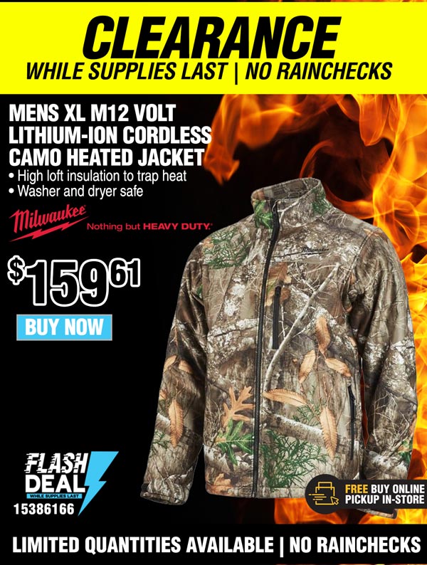 Rural ⚡ FLASH DEAL Milwaukee Heated Jackets Milled