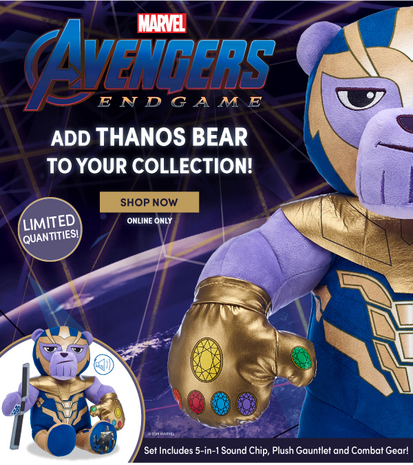 thanos teddy bear