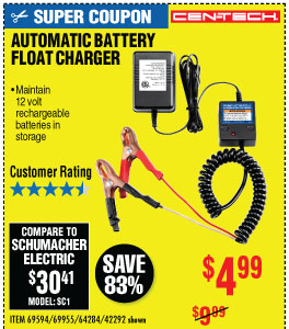 harbor freight battery trickle charger