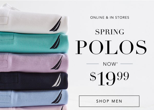 50-70% off + Polos from $19.99