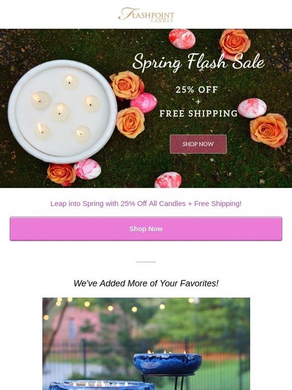 Our Spring Flash Sale is in Bloom 🌸