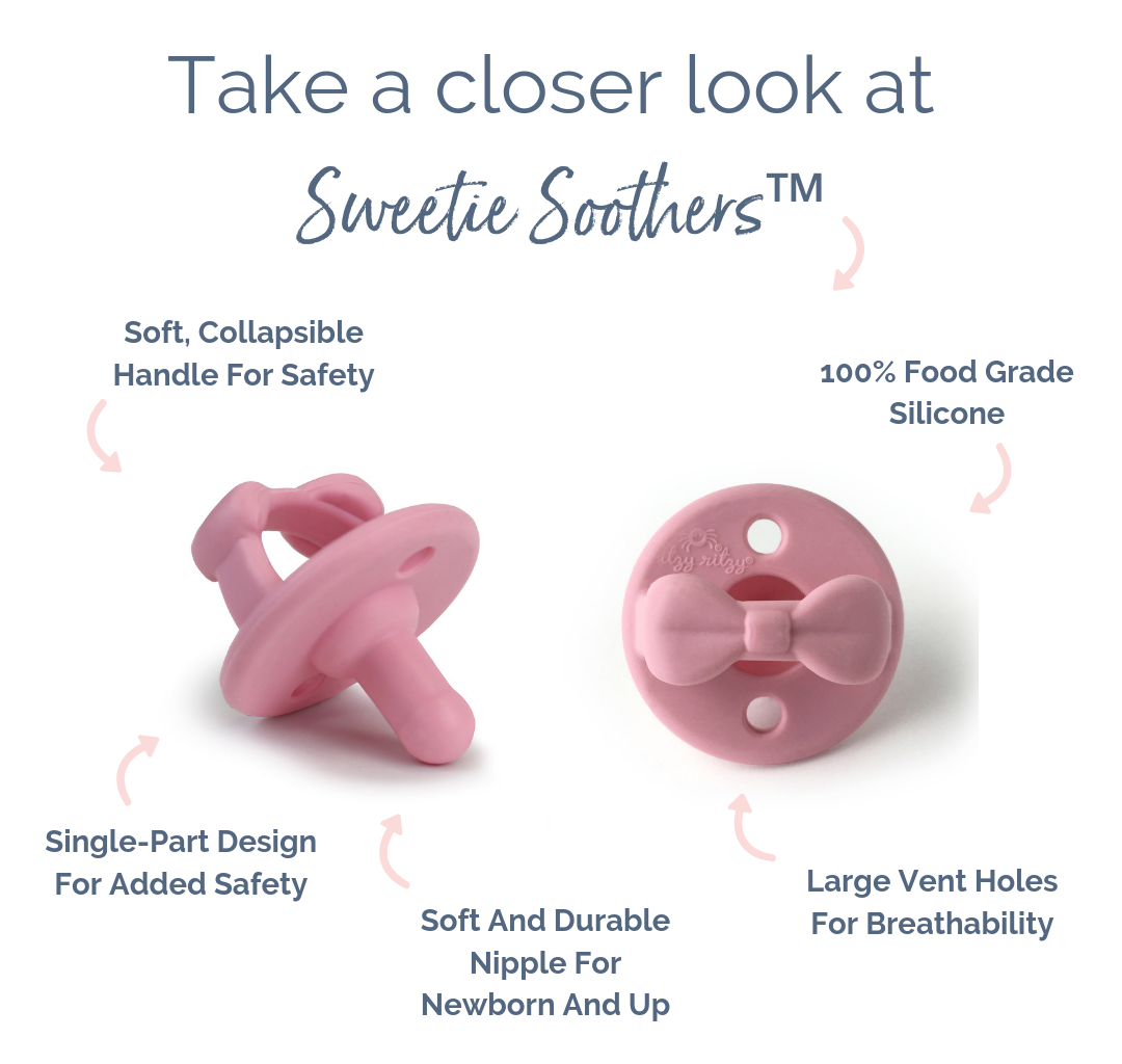 Itzy Ritzy The Secret Is Out Sweetie Soother Silicone Pacifiers In