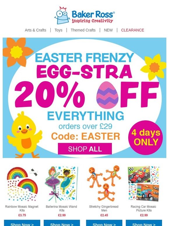 baker ross free delivery code 2019