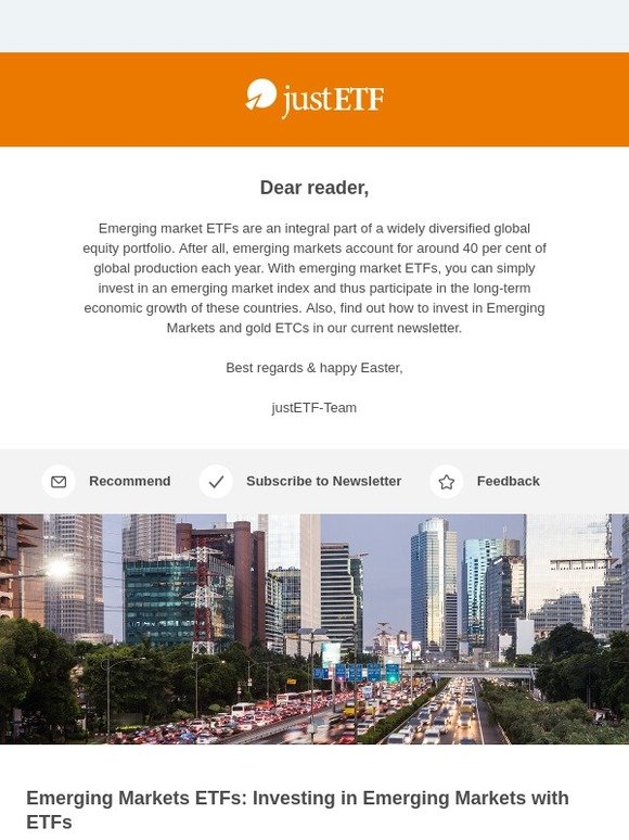 Easter search: Find the best ETFs for investing in Emerging Markets!