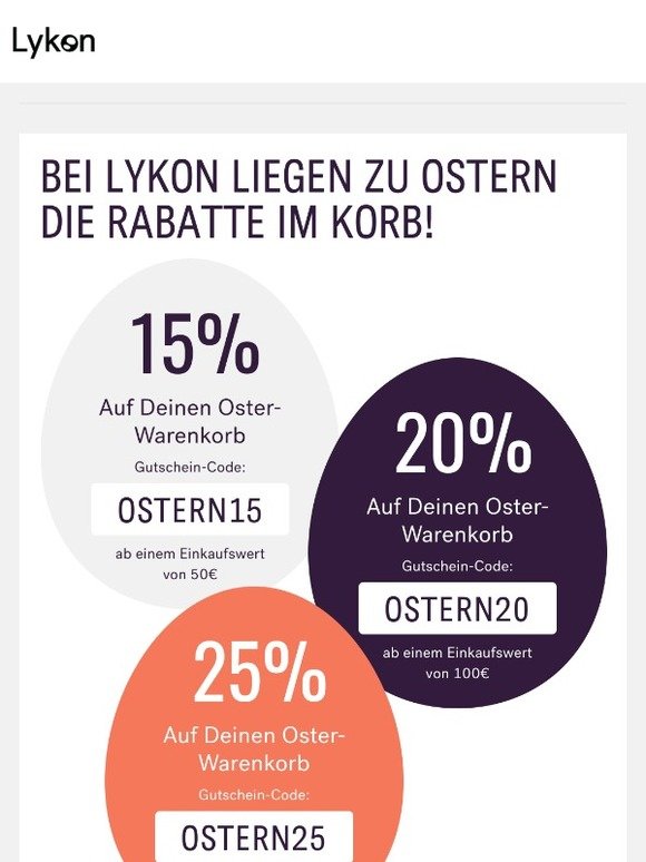 Dein Osterkorb steht jetzt für Dich bereit...