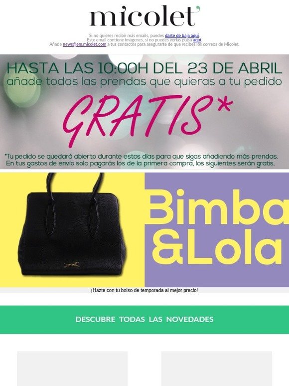 Chicplace (P): Bolsos: Bimba y Lola, Tous, CH, Michael Kors, Guess,  ¡Y  muchas más marcas! | Milled