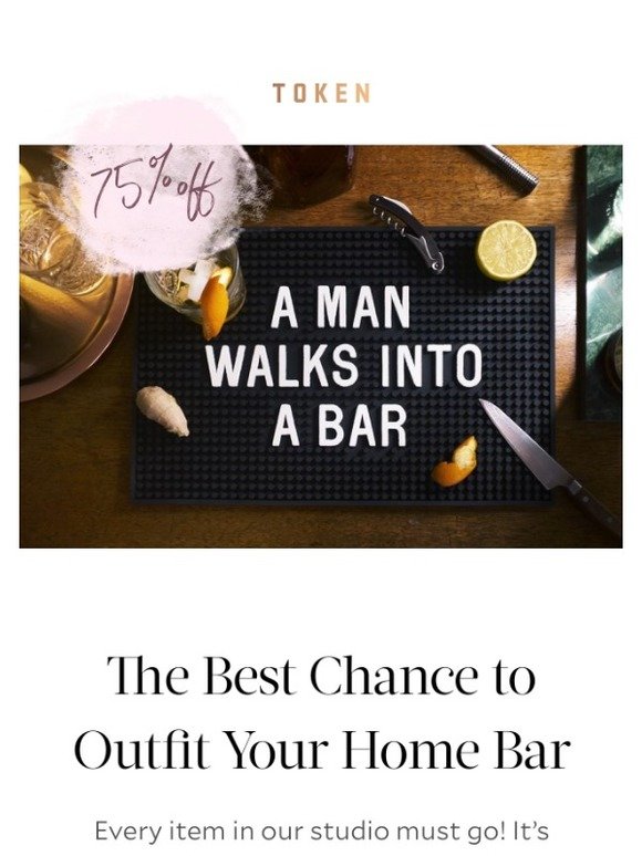 75% off the entire store!