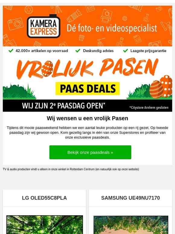 Kamera Express wenst u een vrolijk pasen! 🐣