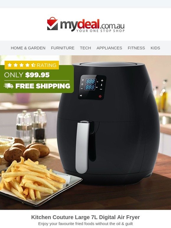 Fresh and Healthy Fried Foods Digital 7L Air Fryer