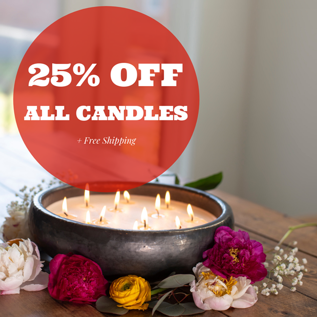 25% off all candles