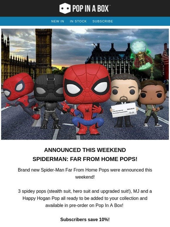 pop in a box spider man
