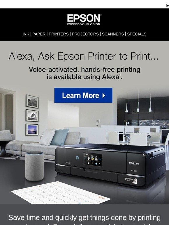 epson printer alexa