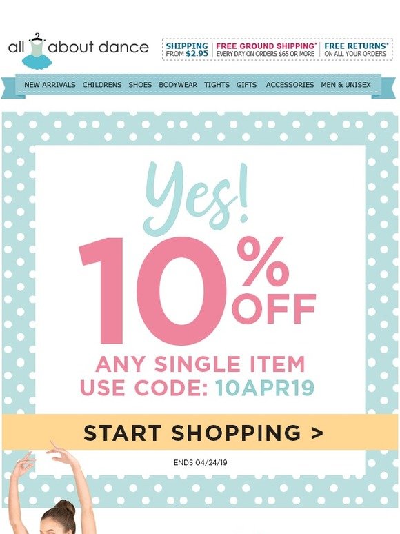Here's 10% Off Any Item You Choose