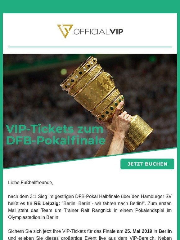 Bayern München DFB-Pokal Finale 2019 Ticket VIP-Pass DFB-Club 1 RB Leipzig