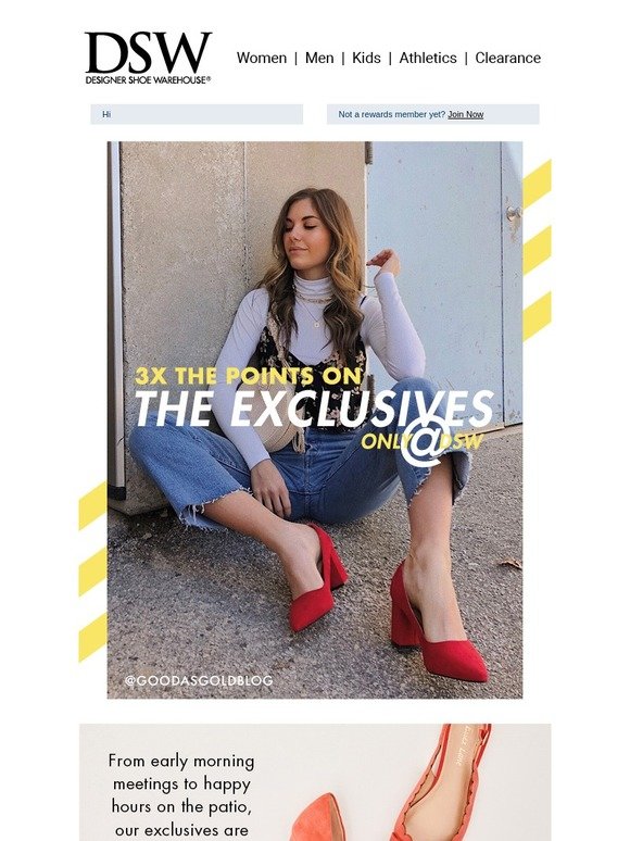 3x points + brand new (exclusive!) stuff.