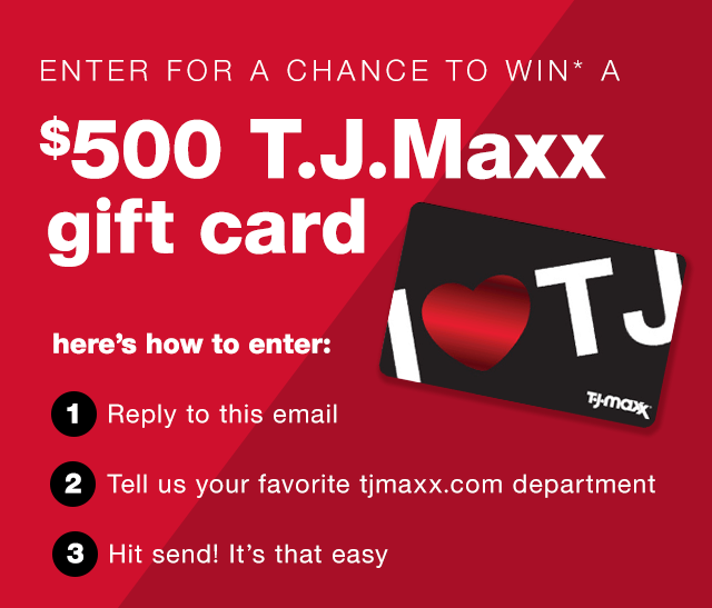 Tj Maxx A 500 Gift Card Could Be Yours Milled