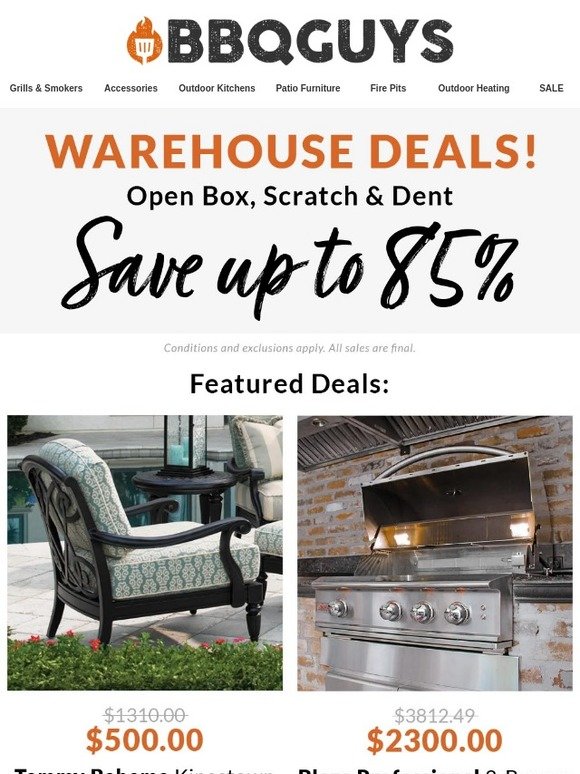 BBQ Guys Source NEW Warehouse Deals! Milled