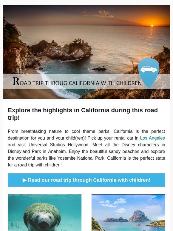 Road trip through California with children! 🚘 🌞