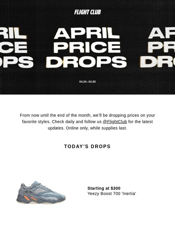 yeezy 700 inertia flight club