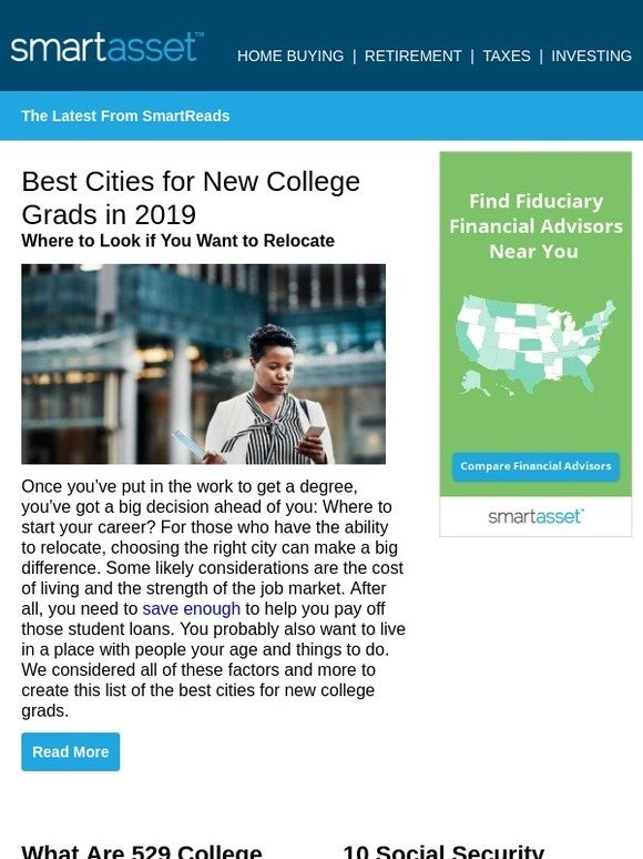 Best Cities for New College Grads in 2019      ﻿