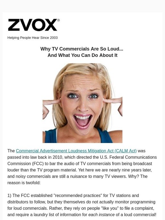 zvox audio Why Commercials Are So Loud (And What You Can Do About It