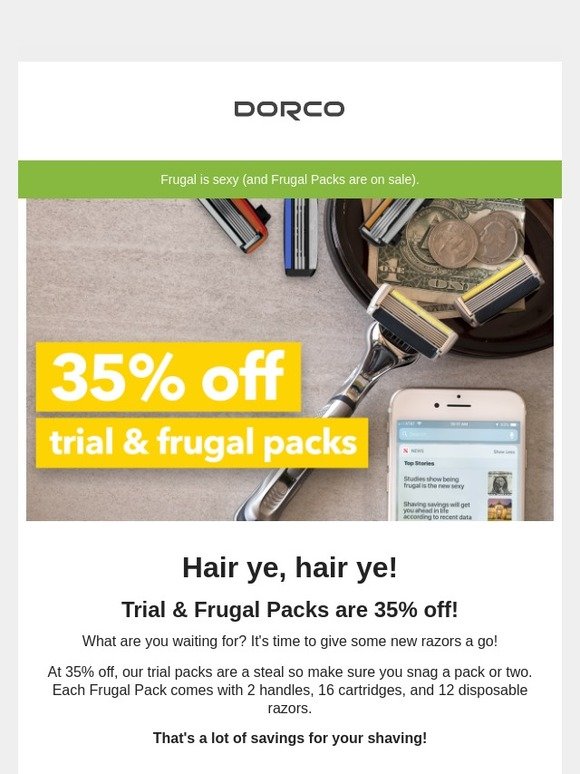 [35% Off] It's warming up -- now shave like it