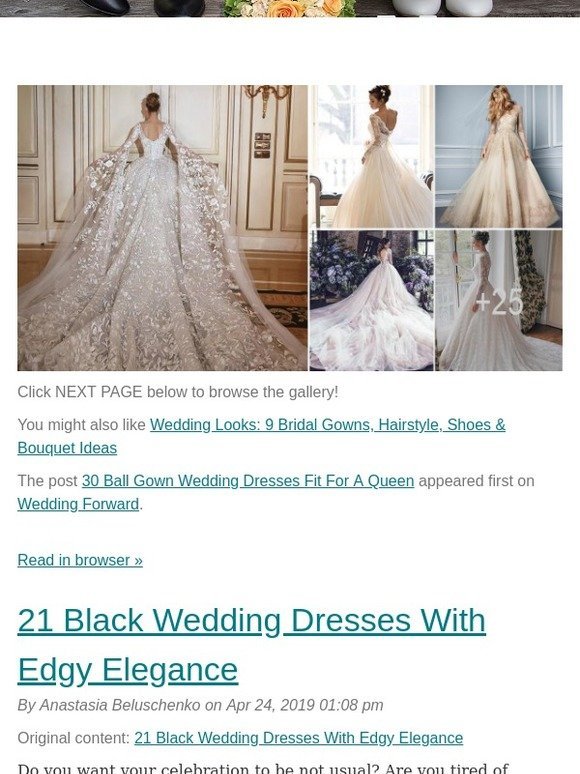Posts from 30 Ball Gown Wedding Dresses Fit For A Queen for 04/26/2019