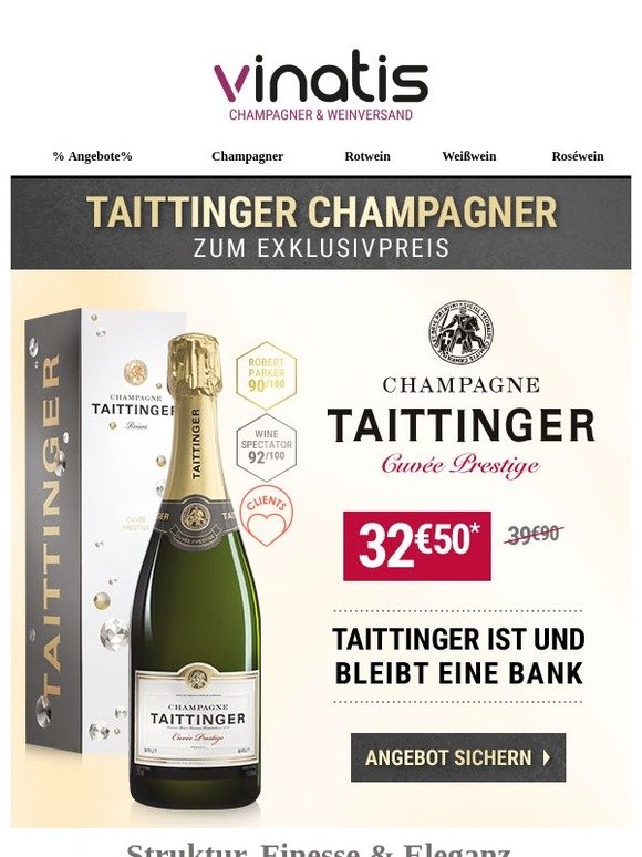 Taittinger so günstig wie nie & nirgends!