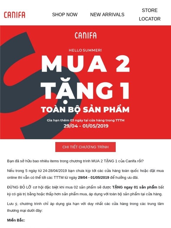 THÊM 3 NGÀY VÀNG – MUA 2 TẶNG 1 TOÀN BỘ SẢN PHẨM