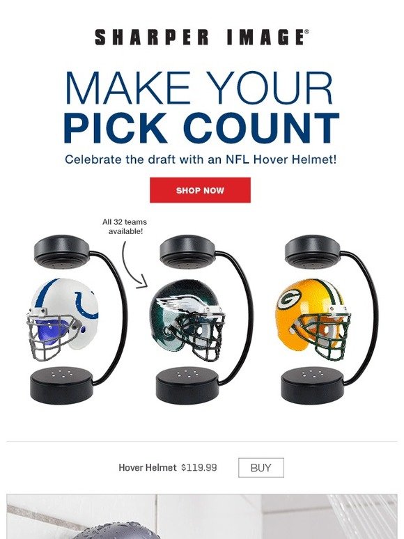 sharper image nfl hover helmet