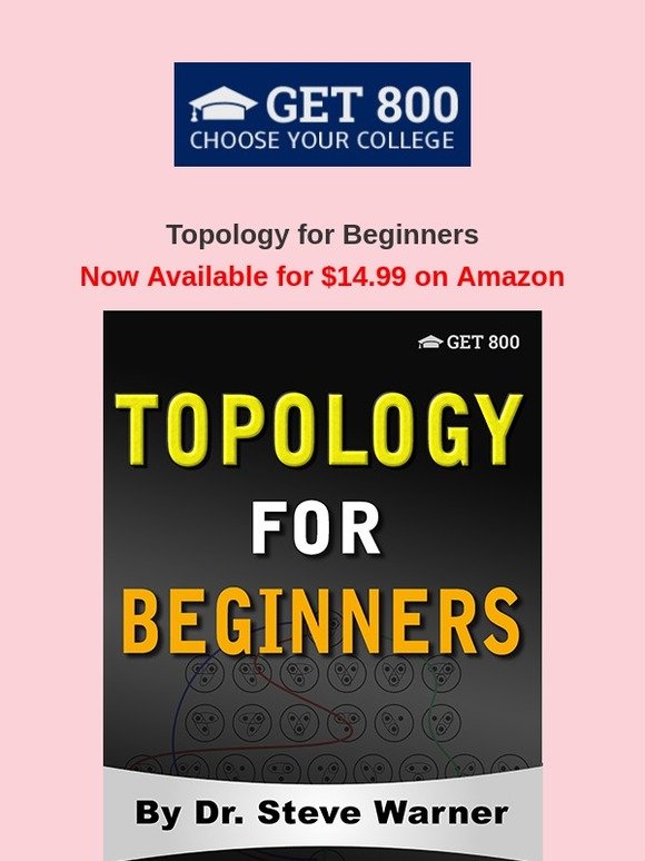 Topology for Beginners is Just $14.99