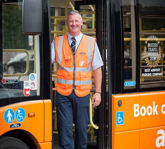 Promo image with bus driver