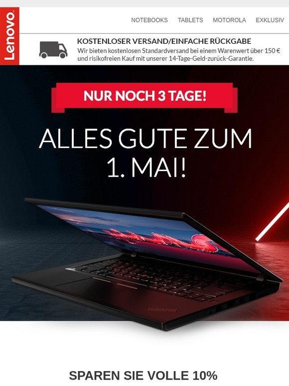 Es ist noch nicht zu spät: Ihr 10% THINK Rabattgutschein wartet noch auf Sie >