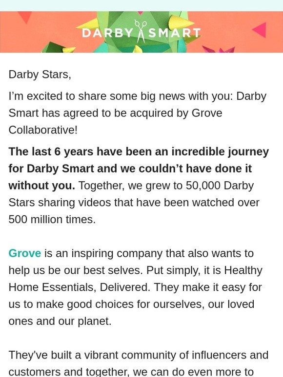 We want to thank you