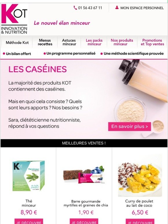 Focus sur la caséine