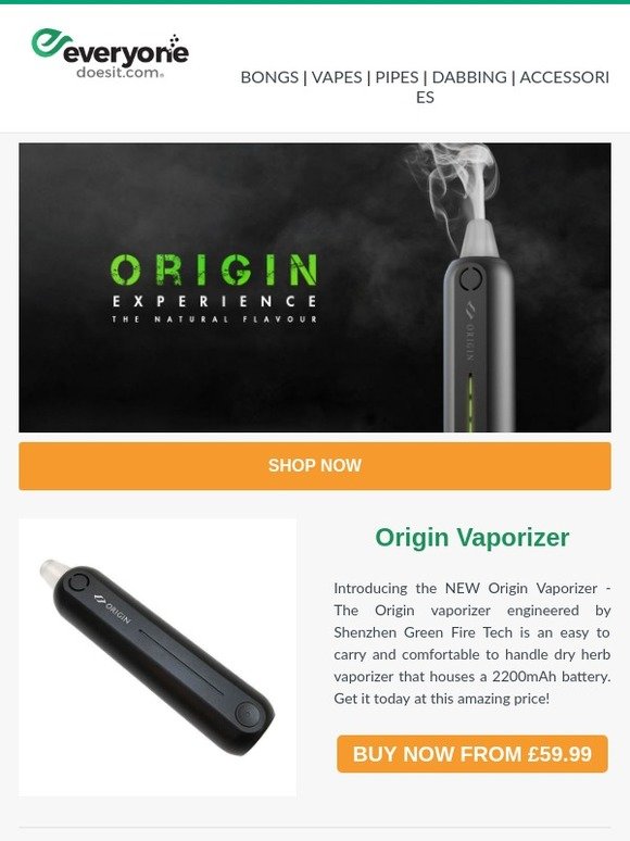 The NEW Origin Vaporizer 😊