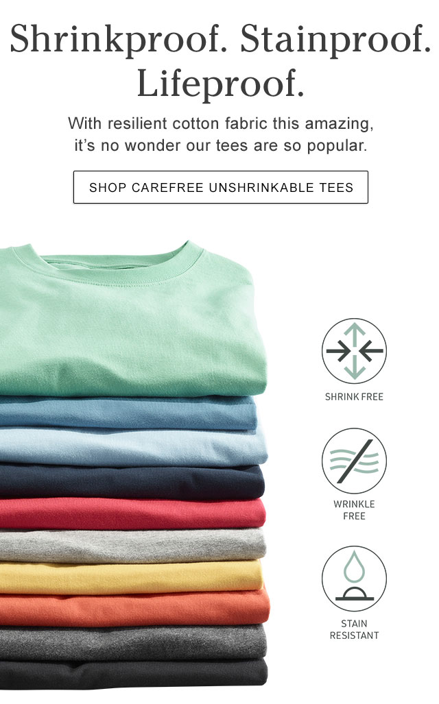 ll bean carefree unshrinkable tee