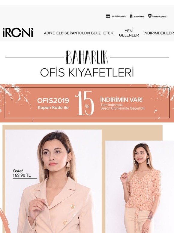 %15 İndirim Kodu & Bahar Ofis Trendleri Mailde