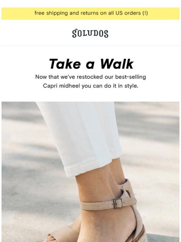 Soludos: Our most walkable heel is back 